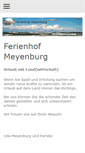 Mobile Screenshot of ferienhof-meyenburg.de